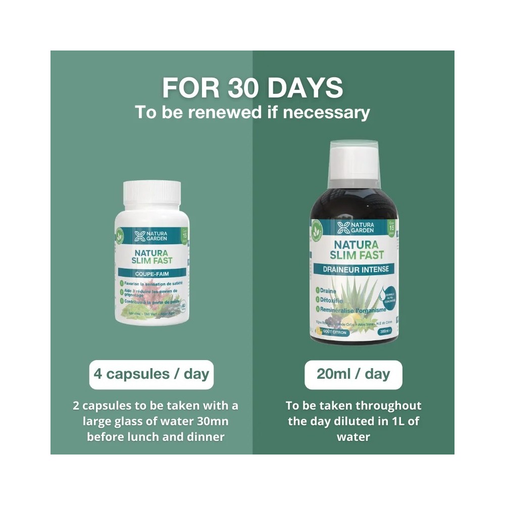 NATURA SLIM FAST ATTACK PROGRAM POSOLOGIE EN