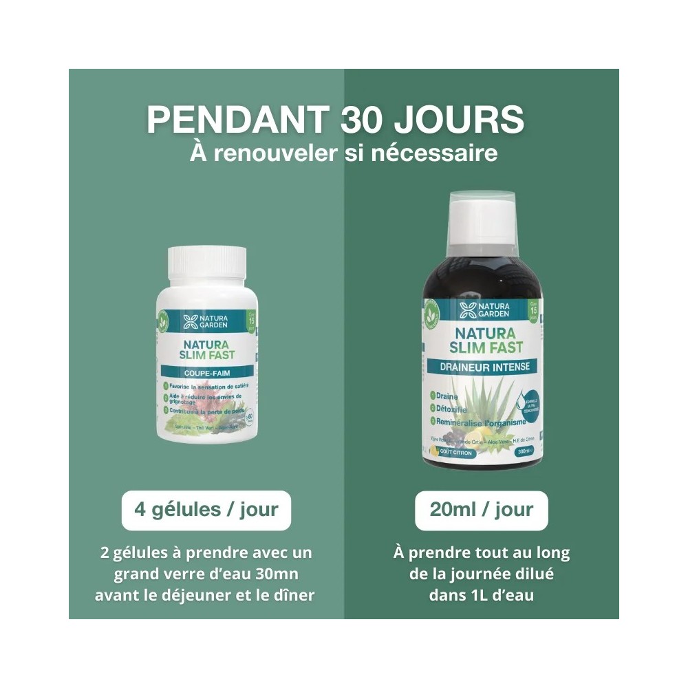 NATURA SLIM FAST ATTACK PROGRAM DOSAGE FR