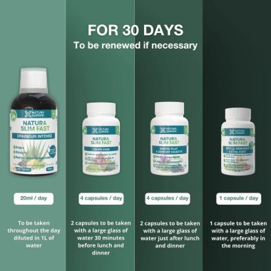 NATURA SLIM FAST PROGRAMME BOOSTER PERTE DE POIDS POSOLOGIE EN