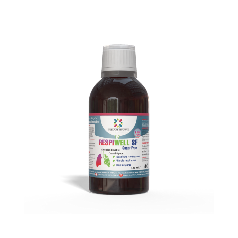 RESPIWELL SIROP 125ML SANS SUCRE BOUTEILLE