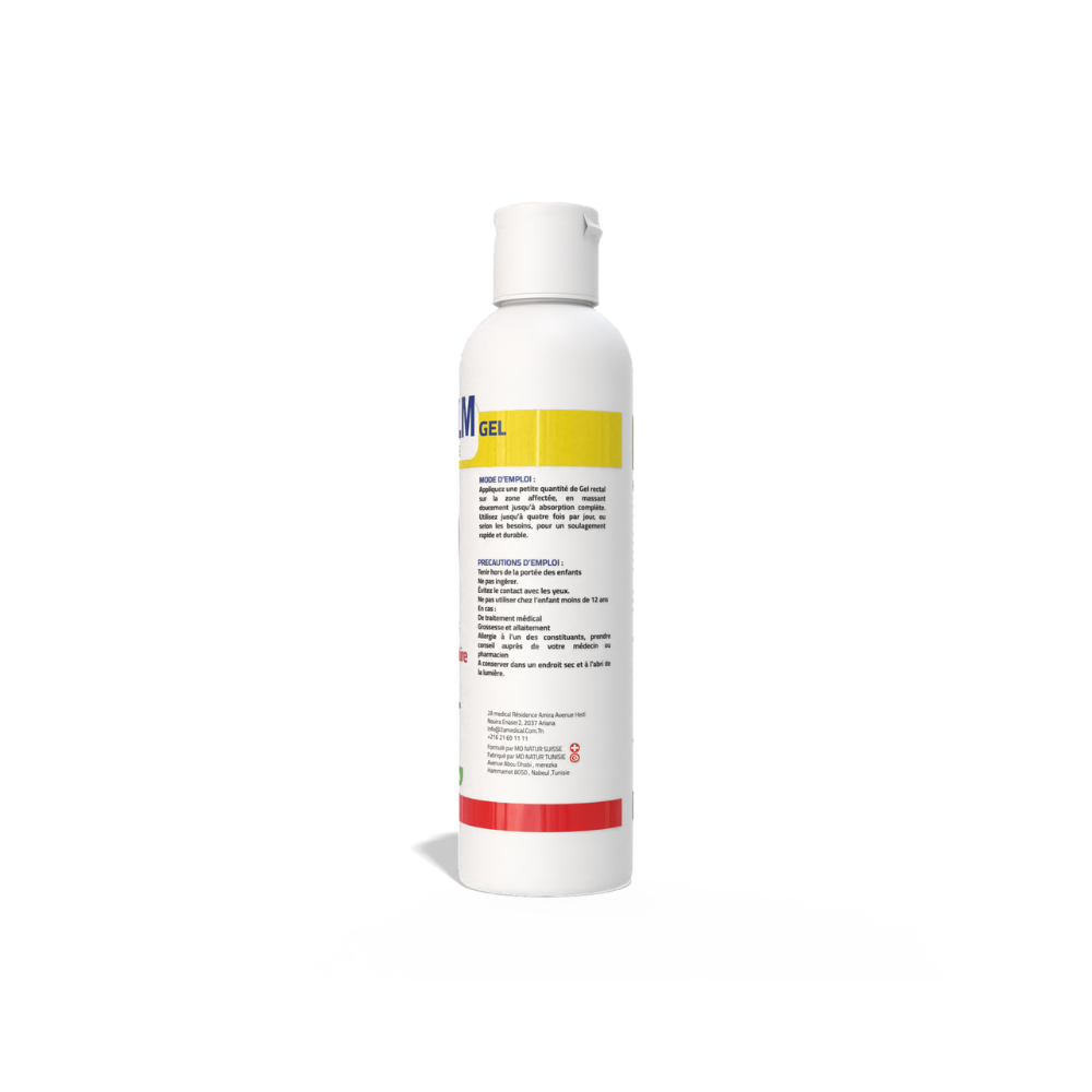 HEMOCALM GEL 100ML BOUTEILLE VUE DE DROITE