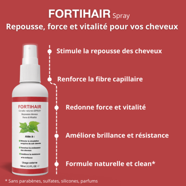 FORTIHAIR SPRAY 100ML BIENFAITS FR